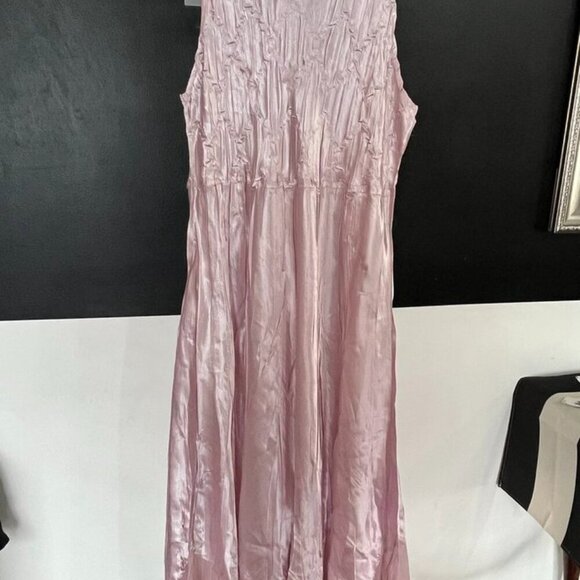 Komarov Bead Pleated Charmeuse Dress  – Size M -NWOT - Picture 6 of 9